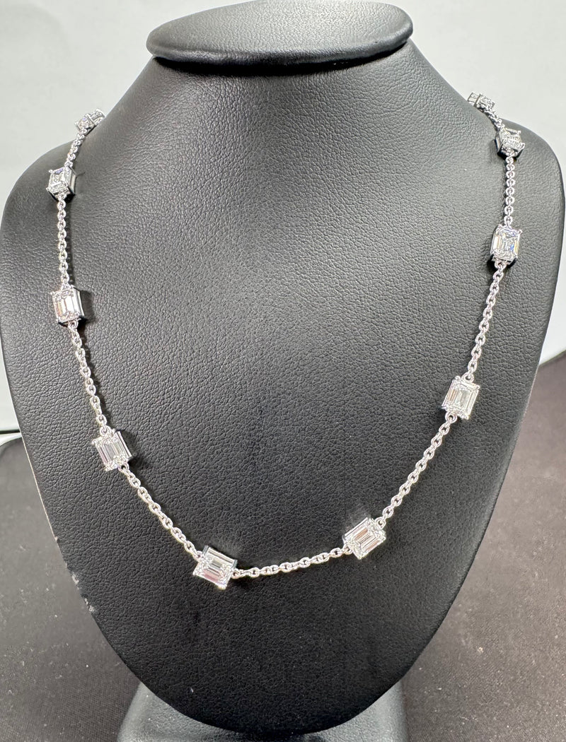 DIAMOND BY THE YARD NECKLACE 14KW EF VS1 HPHT DIA 6.1CTS