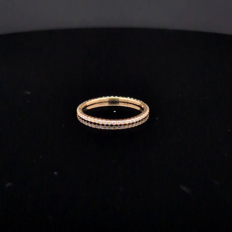 ETERNITY BAND 14KY EF VS1 HPHT DIA 0.27CTS