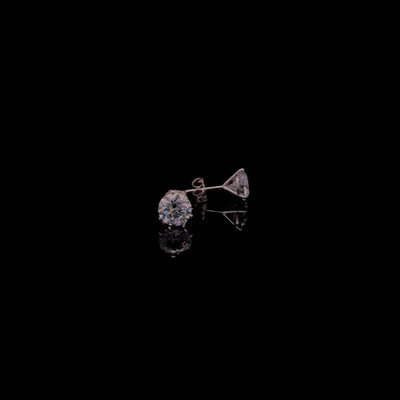 MARTINI STUD EARRING 14KW DE VS2 HPHT DIA 2.35CTS