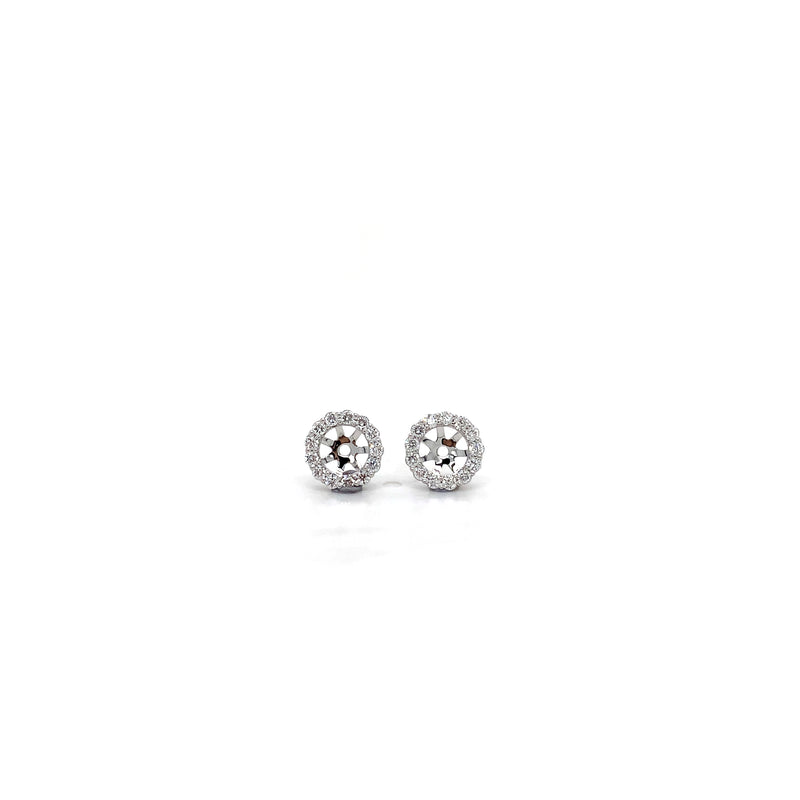 JACKET EARRINGS 14KW EF VS1 HPHT DIA 0.415CTS