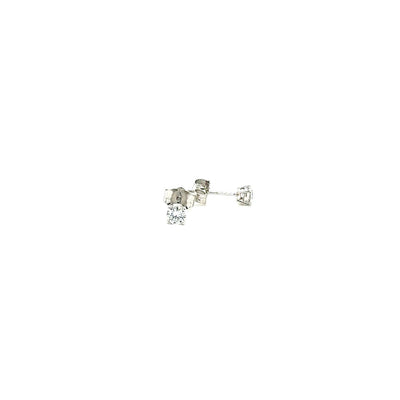 BASKET STUD EARRINGS 14KW DE VS1 HPHT DIA 0.27CTS