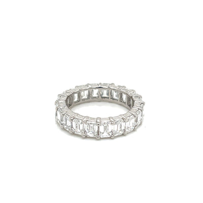 EMERALD ETERNITY BAND 14KW EF VS1 HPHT DIA 4.01CTS