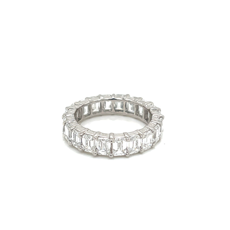 EMERALD ETERNITY BAND 14KW EF VS1 HPHT DIA 4.01CTS