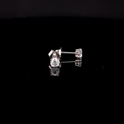BASKET STUD EARRING 14KW DE VS2 HPHT DIA 0.51CTS