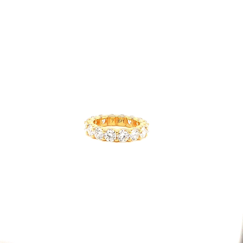 ROUND ETERNITY BAND 14KY FG VS2 CVD DIA 5.71CTS