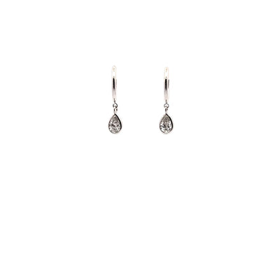 DROP EARRING 14KW EF VS1 HPHT DIA 0.70CTS