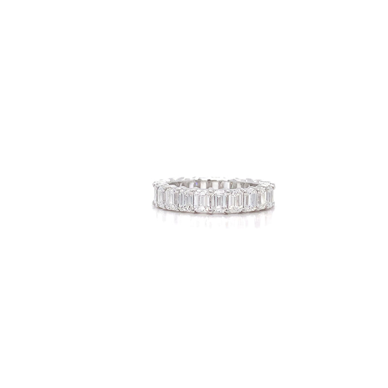EMERALD ETERNITY BAND 14KW E VS1 HPHT DIA 3.02CTS