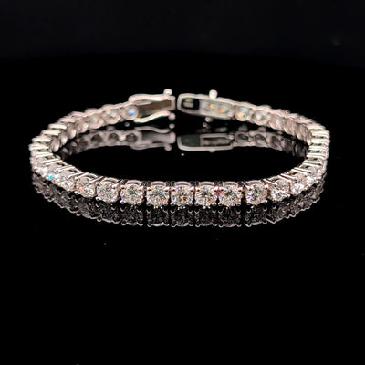 TENNIS BRACELET 14KW FG VS2 CVD 10.32CTS