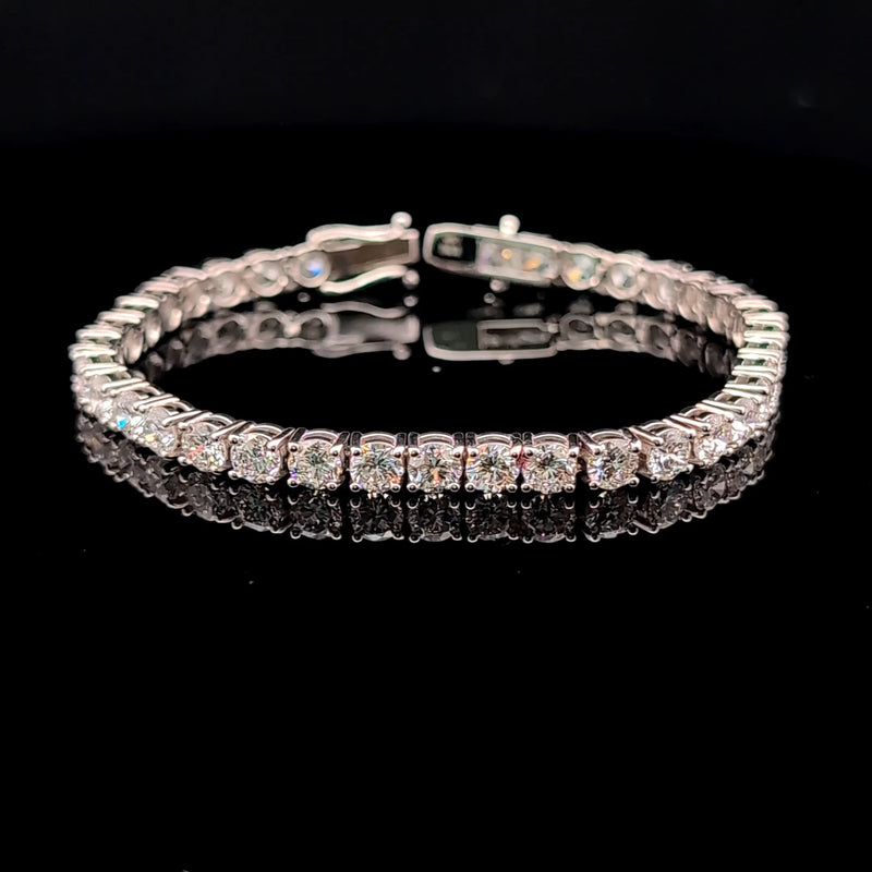 TENNIS BRACELET 14KW FG VS2 CVD 10.32CTS