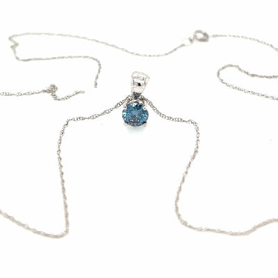 SOLITAIRE PENDANTS 14KW BLUE VS2 CVD DIA 0.51CTS