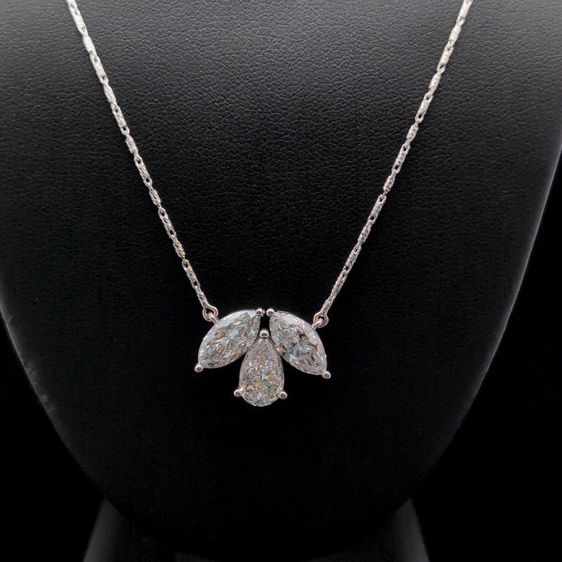 FANCY PENDANT 14KW F VS1 CVD DIA 3.98CTS