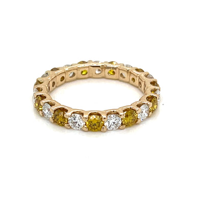 ROUND ETERNITY BAND 14KY EF VS2 HPHT DIA 1.83CTS