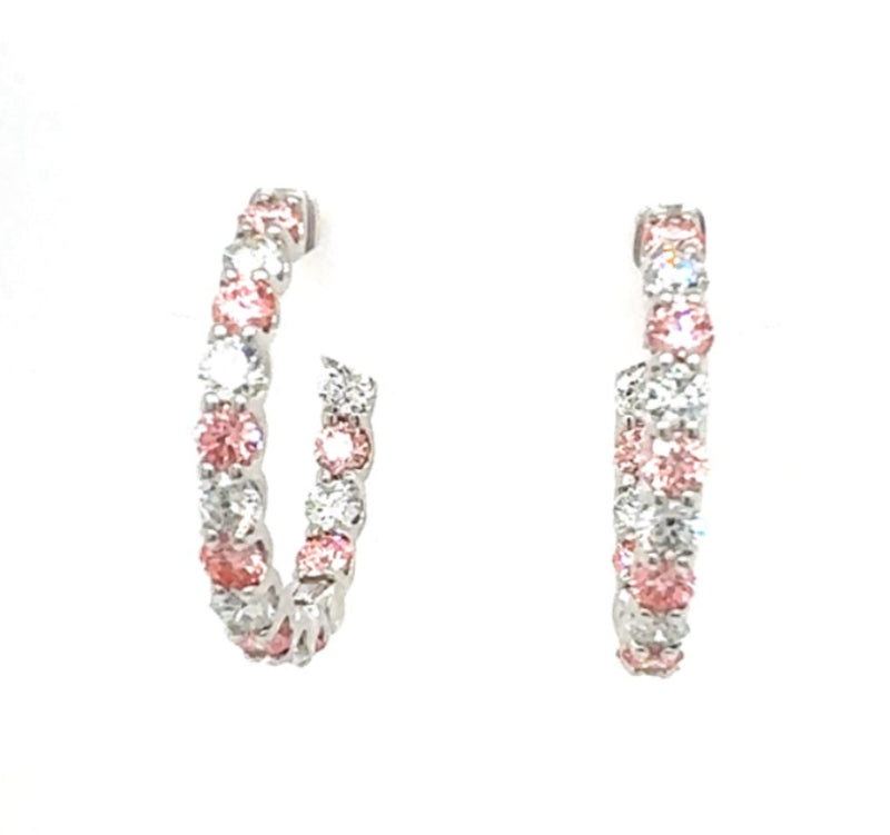 HOOPS EARRINGS 14KW FG VS2 CVD DIA 3.52CTS