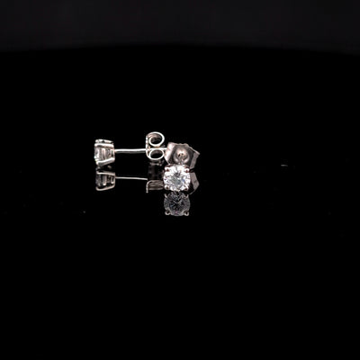 BASKET STUD EARRING 14KW DE VS2 HPHT DIA 0.49CTS