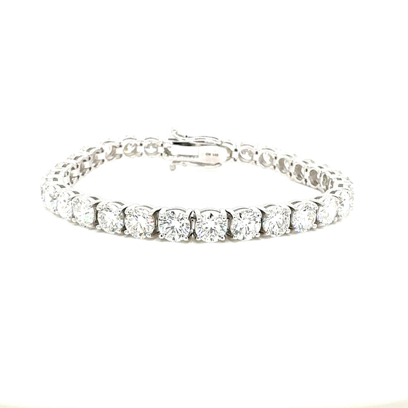 TENNIS BRACELET 14KW FG VS2 CVD DIA 16.71CTS
