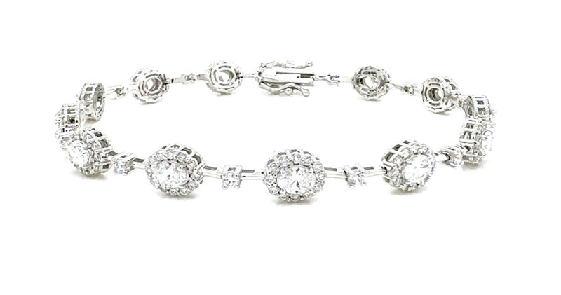 FANCY BRACELET 14KW EF VS1 HPHT DIA 3.17CTS