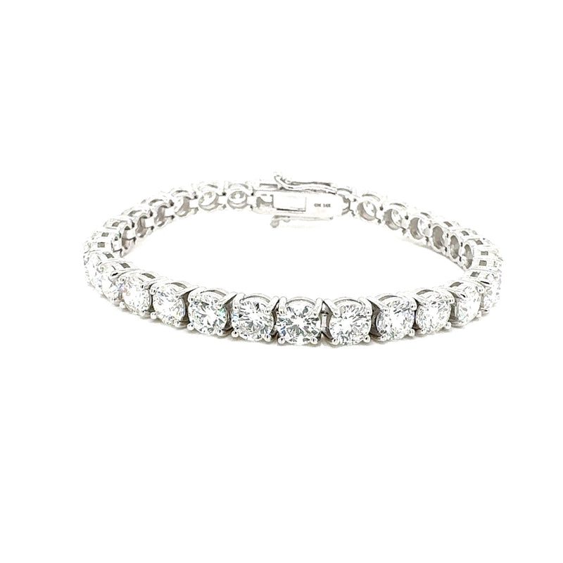 TENNIS BRACELET 14KW FG VS2 CVD DIA 17.42CTS