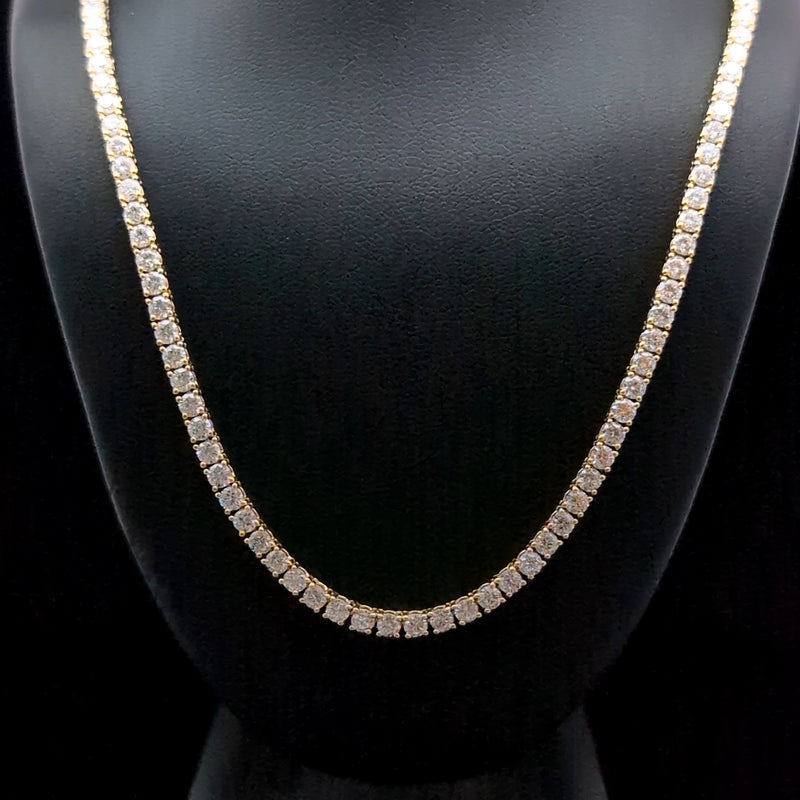 TENNIS NECKLACE 14KY FG VS2 CVD DIA 11.27CTS