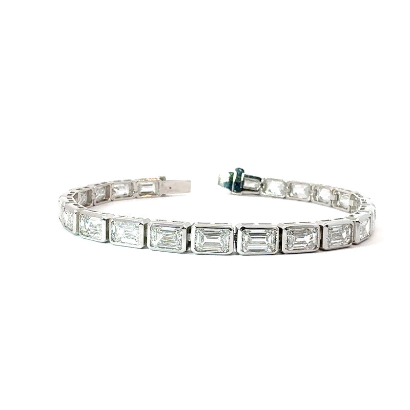 E-W TENNIS BRACELET 14KW EF VS1 HPHT DIA 16.9CTS