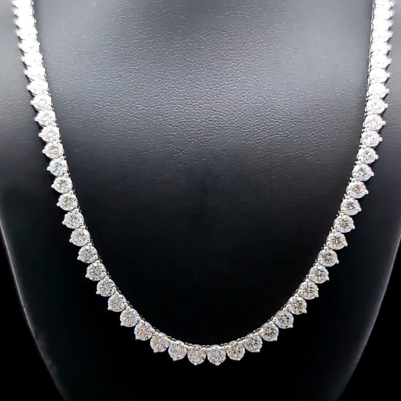 TENNIS NECKLACE 14KW FG VS2 CVD DIA 18.83CTS