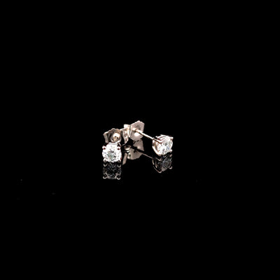 BASKET STUD EARRING 14KW DE VS2 HPHT DIA 0.53CTS
