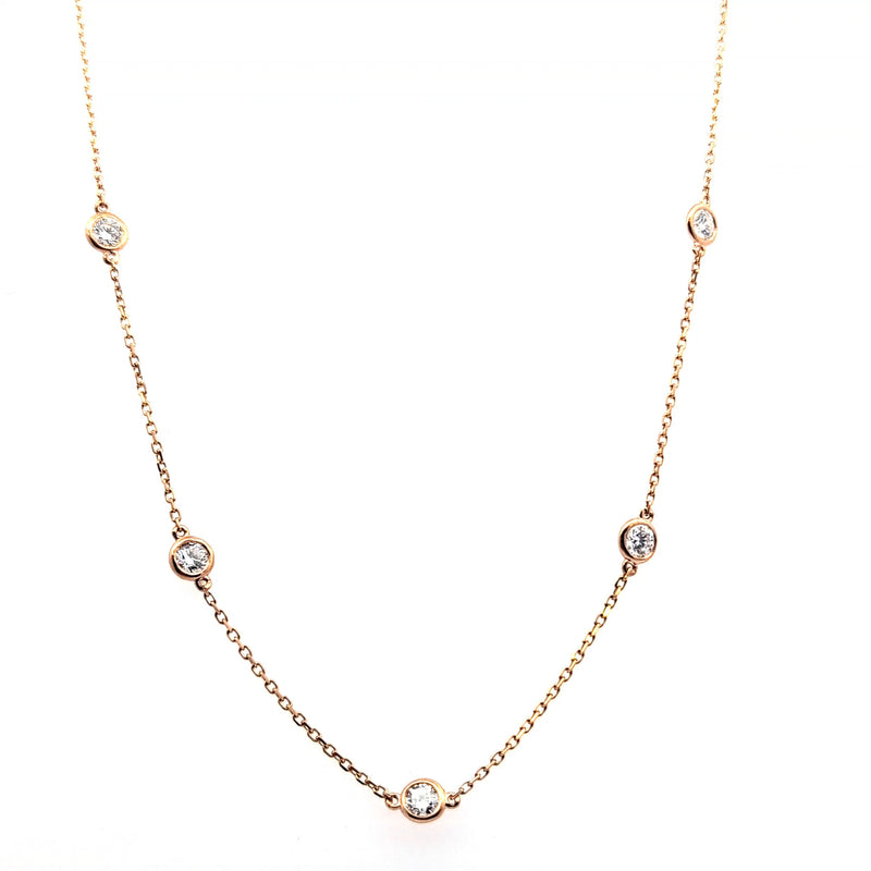 DIAMOND BY THE YARD NECKLACE 14KR EF VS2 HPHT DIA 2.05CTS