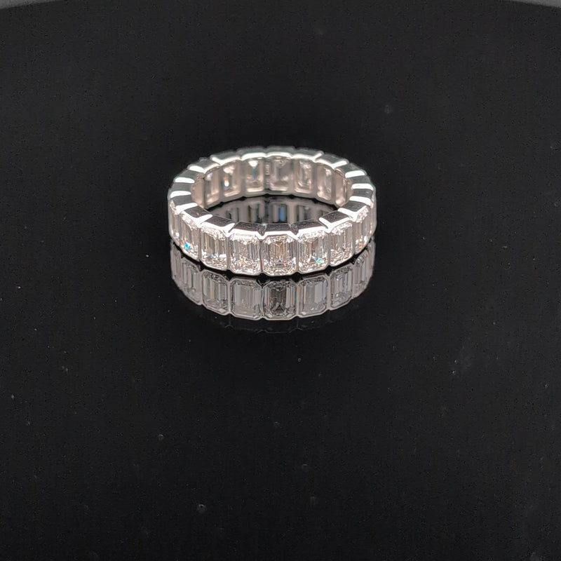 EMERALD ETERNITY BAND 14KW EF VS1 HPHT DIA 6.07CTS