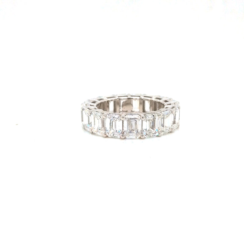 EMERALD ETERNITY BAND 14KW EF VS1 HPHT DIA 9.72CTS