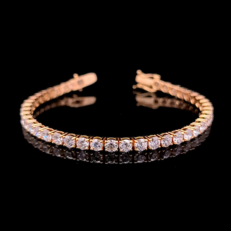 TENNIS BRACELET 14KY FG VS2 CVD DIA 10.37CTS