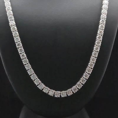 TENNIS NECKLACE 14KW FG VS2 CVD DIA 21.72CTS