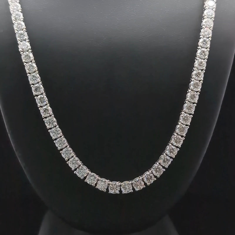 TENNIS NECKLACE 14KW FG VS2 CVD DIA 21.72CTS