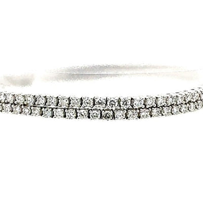 2 ROW TENNIS BRACELET 14KW EF VS2 HPHT DIA 3.65CTS