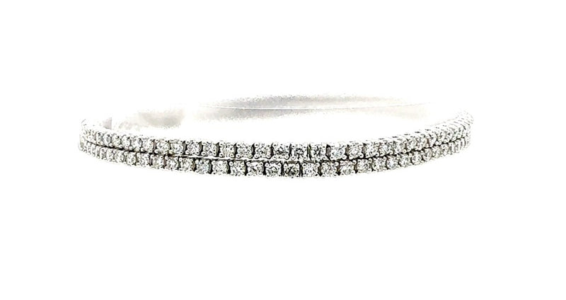 2 ROW TENNIS BRACELET 14KW EF VS2 HPHT DIA 3.65CTS
