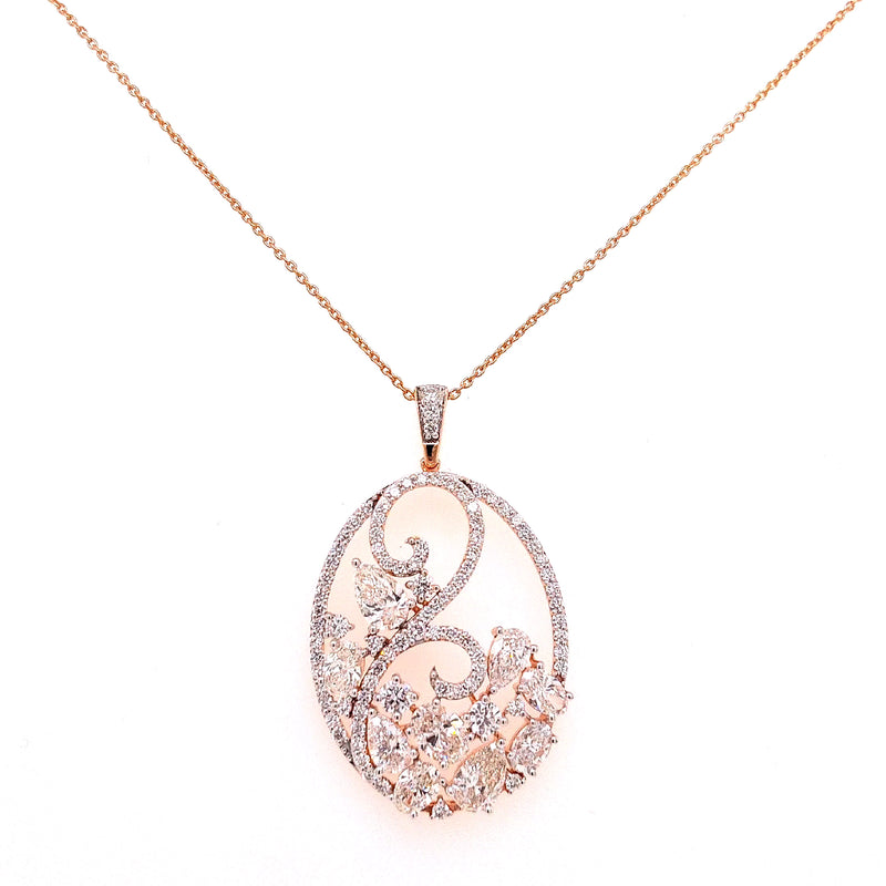 FANCY PENDANTS 14KR EF VS1/VS2 HPHT DIA 3.38CTS