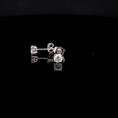 BASKET STUD EARRING 14KW DE VS2 HPHT DIA 0.45CTS