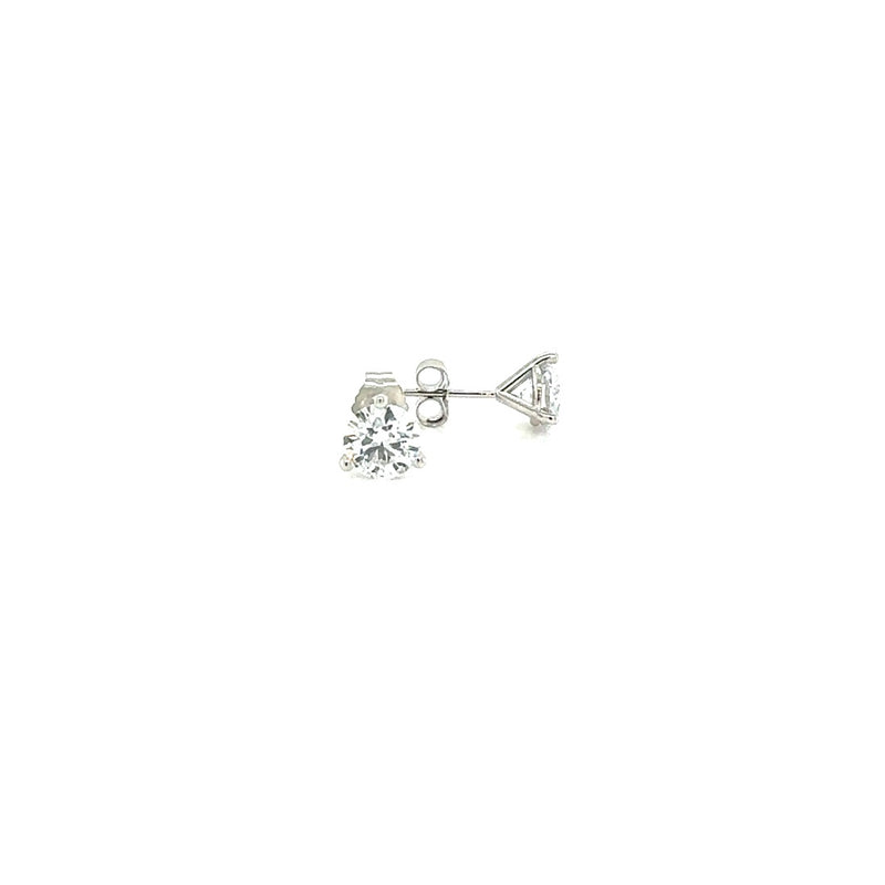 MARTINI STUD EARRINGS 14KW EF VS2 HPHT DIA 2.11CTS