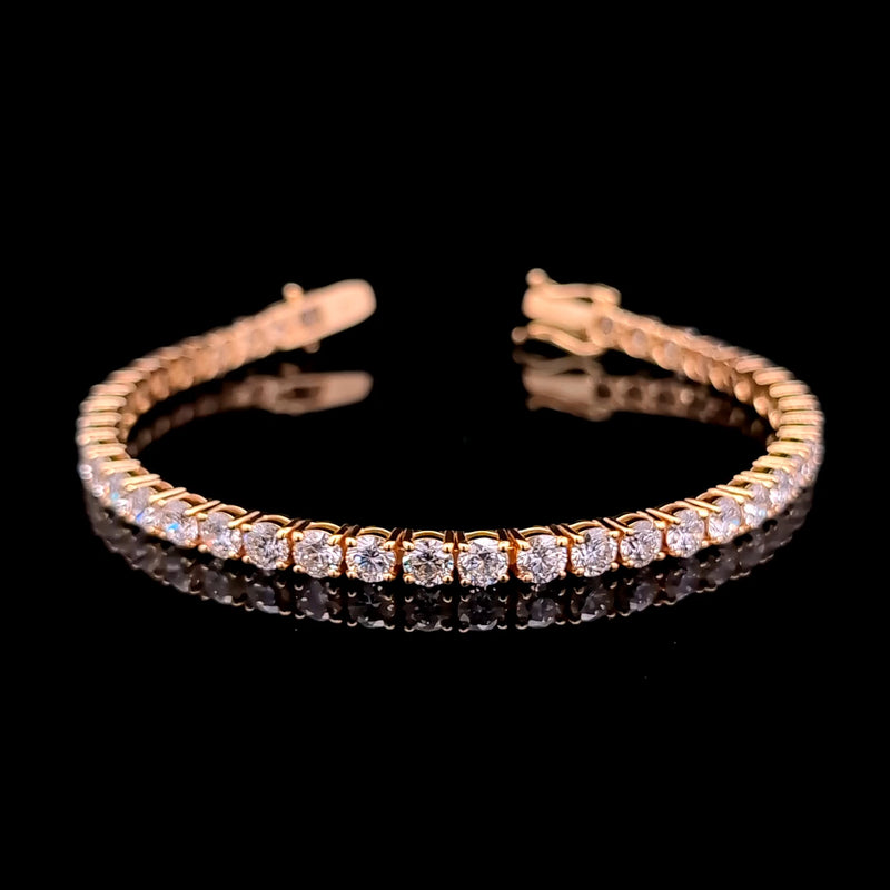 TENNIS BRACELET 14KY EF VS2 HPHT DIA 10.74CTS