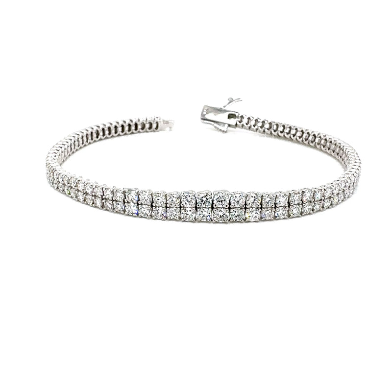GRADUATE BRACELET 14KW FG VS2 CVD DIA 3.17CTS