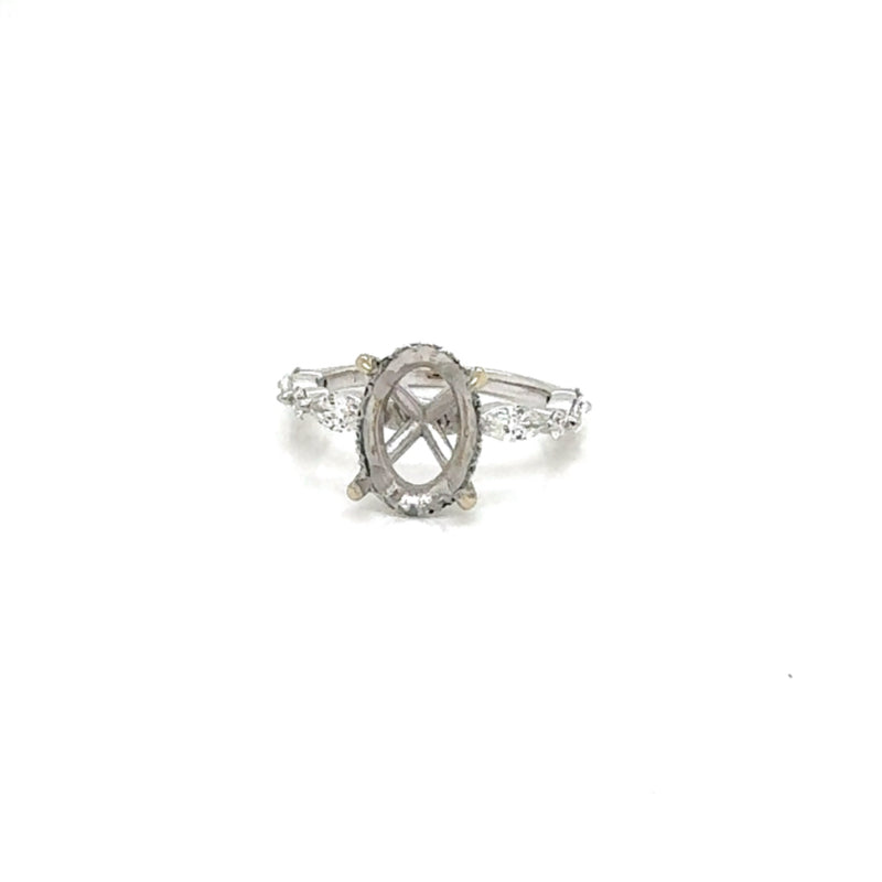 FANCY ENGAGEMENT RING 18KW FG VS2 CVD DIA 0.66CTS