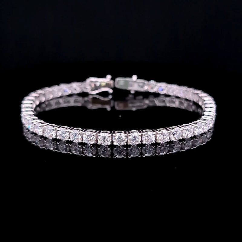 TENNIS BRACELET 14KW EF VS2 HPHT DIA 12.43CTS
