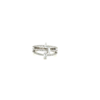 FANCY RINGS 14KW EF VS1 HPHT DIA 0.82CTS