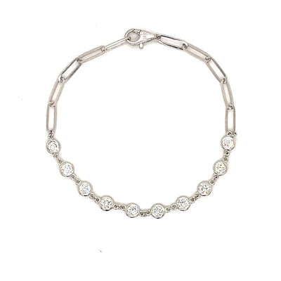 DIAMOND BY YARD BRACELET 14KW FG VS2 CVD DIA 1.6CTS