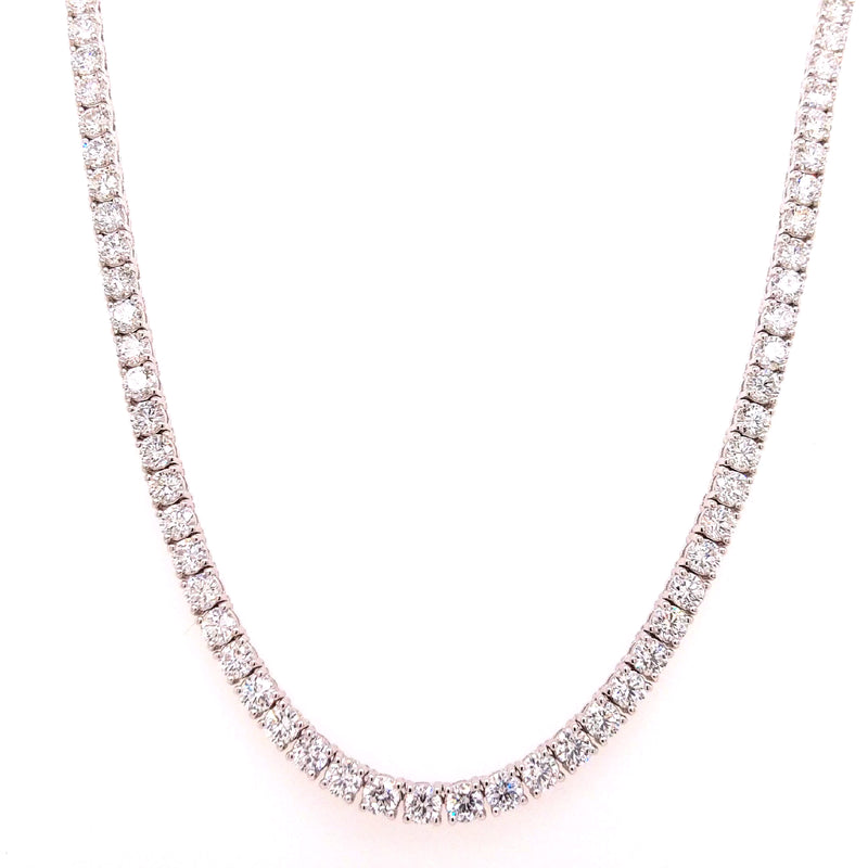 TENNIS NECKLACE 14KW FG VS2 CVD DIA 32.54CTS