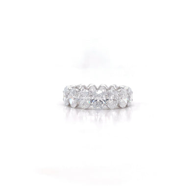 OVAL ETERNITY BAND 14KW E VS1 HPHT DIA 7.05CTS