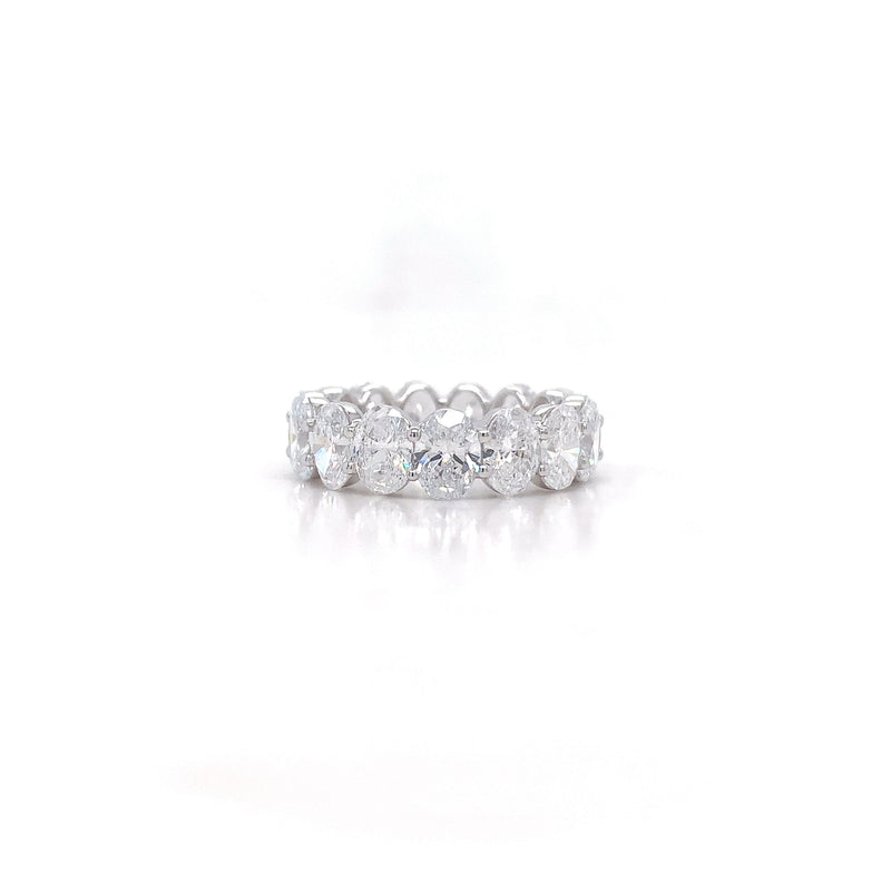 OVAL ETERNITY BAND 14KW E VS1 HPHT DIA 7.05CTS