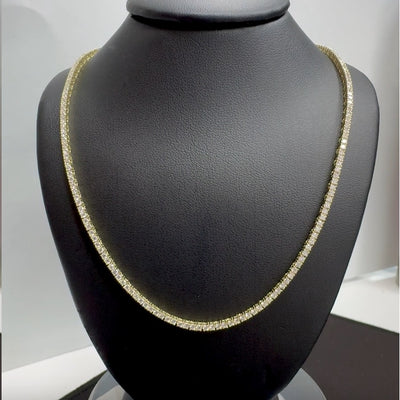 TENNIS NECKLACE 14KY FG VS2 CVD DIA 3.08CTS