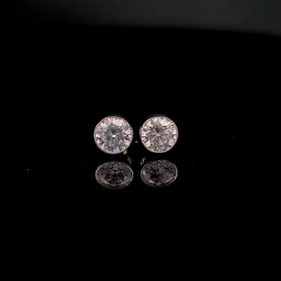 STUD EARRING 14KW FG VS2 CVD DIA 2.58CTS