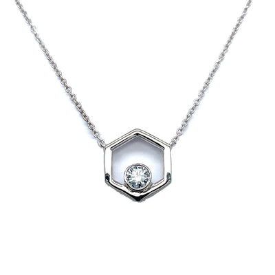 FANCY PENDANT 14KW BLUE VS HPHT DIA 0.33CTS
