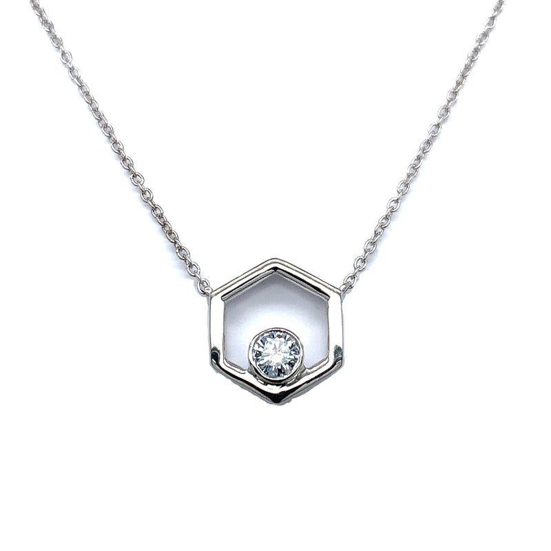 FANCY PENDANT 14KW BLUE VS HPHT DIA 0.33CTS
