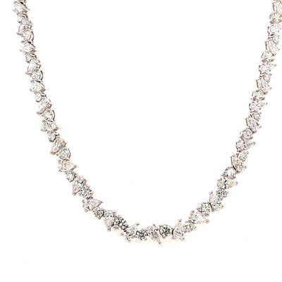 TENNIS NECKLACE 14KW FG VS2 CVD DIA 18.10CTS